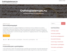 Tablet Screenshot of grafologiaelemzes.hu